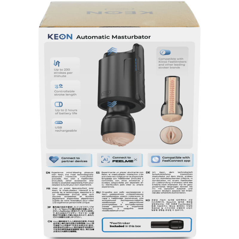 Alternative view of KIIROO - KEON WIFI COMBO AUTOMATIC MASTURBATOR + FEEL STROKER