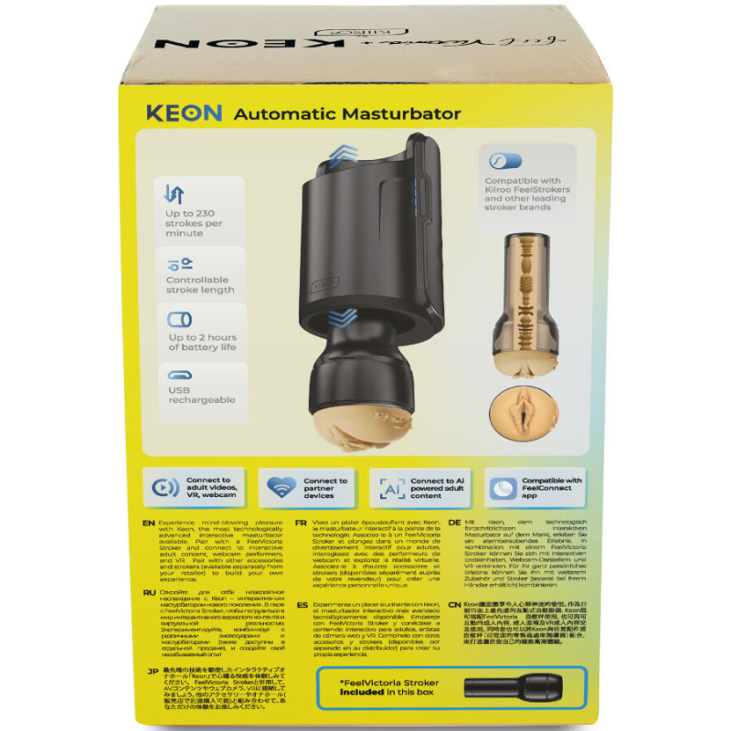 Alternative view of KIIROO - KEON WIFI COMBO VICTORIA JUNE AUTOMATIC MASTURBATOR + FEEL STROKER