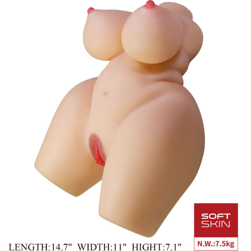 Alternative view of CRAZY BULL - GRACE REALISTIC FEMALE TORSO VAGINA AND ANAL 7.5 KG