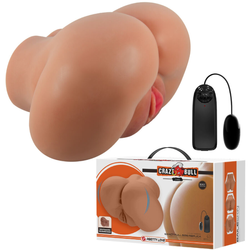 Alternative view of CRAZY BULL - LUNA VIBRATOR BUTT WITH REALISTIC VAGINA AND ANUS CONTROL REMOTO