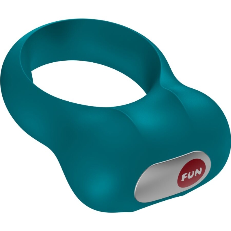 Alternative view of FUN FACTORY - STEADY VIBRATING COCK RING BOTTLE GREEN