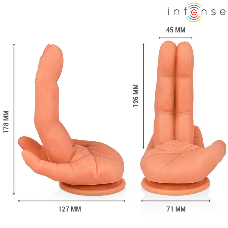 Alternative view of INTENSE - LEELA G-SPOT STIMULATOR FLEXIBLE HAND 12.6 CM