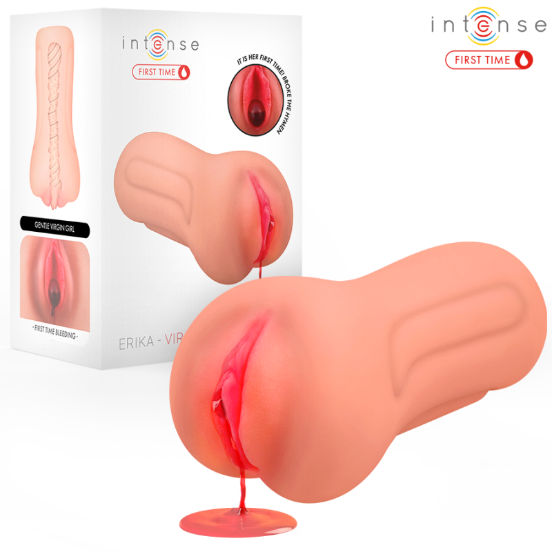 Alternative view of INTENSE FIRST TIME - ERIKA VIRGIN MASTURBATOR WITH BLEEDING