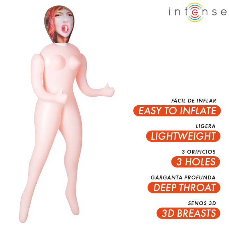 Alternative view of INTENSE DOLLS - SCARLETT INFLATABLE DOLL WITH THREE ORIFICES