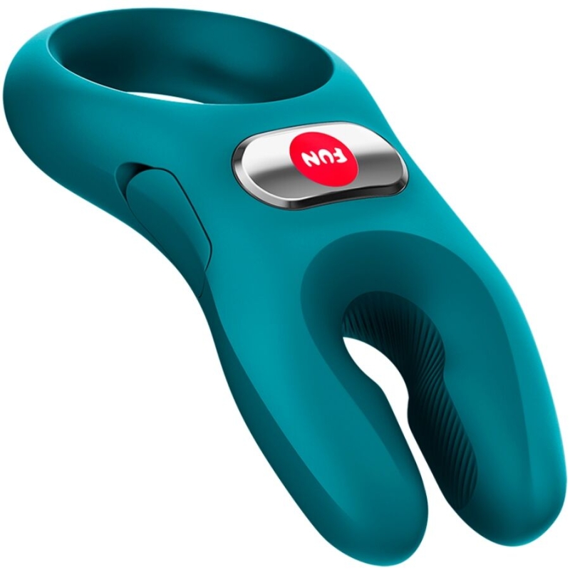 Alternative view of FUN FACTORY - NOS PRO VIBRATING COCK RING BOTTLE GREEN
