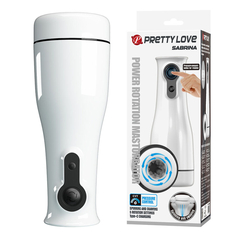 Alternative view of PRETTY LOVE - SABRINA ROTATING AND ROCKING MALE MASTURBATOR