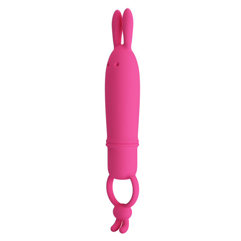 Alternative view of PRETTY LOVE - DELIA RABBIT VIBRATOR WITH RESISTANCE RING