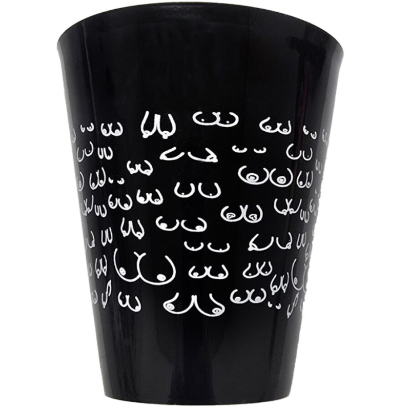 DIABLO PICANTE - BLACK CUP 500 ML WITH WHITE BOOBS