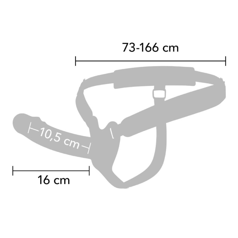 Alternative view of HIDDEN DESIRE - INFERNO VIBRATING PENIS SLEEVE STRAP-ON  16 CM