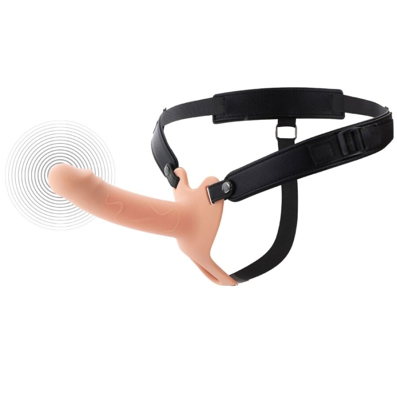 HIDDEN DESIRE - INFERNO VIBRATING PENIS SLEEVE STRAP-ON 16 CM