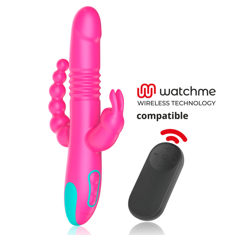 HAPPY LOKY - DONALD TRIPLE STIMULATION: ANAL, G-SPOT CLITORAL WATCHME WIRELESS TECHNOLOGY COMPATIBLE