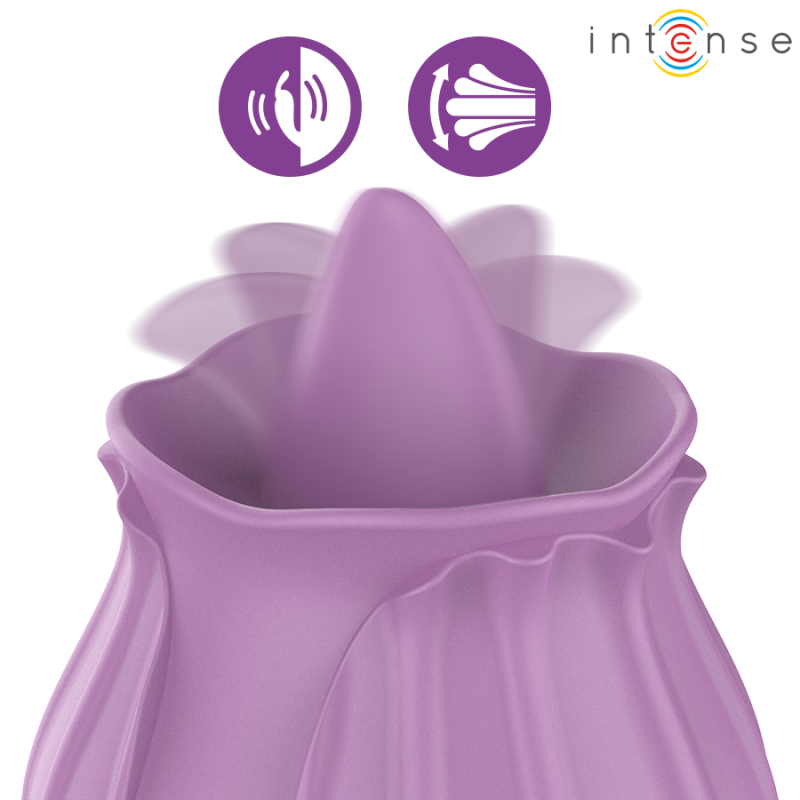 Alternative view of INTENSE - AZALEA FLOWER CLIT STIMULATING 10 VIBRATIONS PURPLE