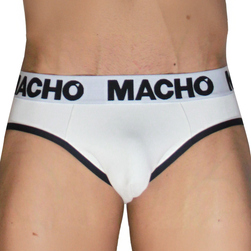 Alternative view of MACHO - MCH006 CLASSIC SLIP WHITE + BLACK S