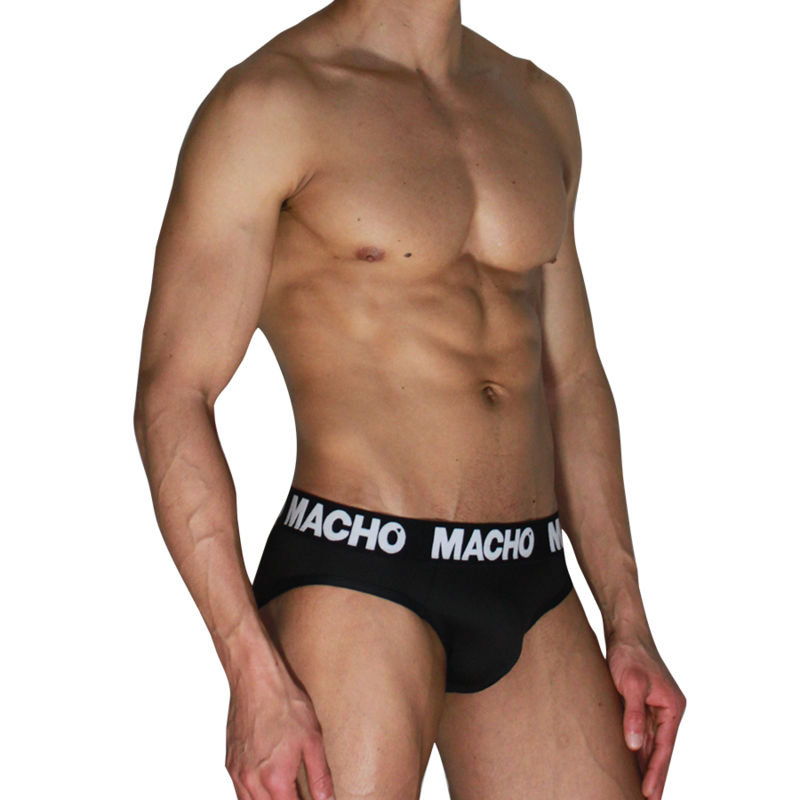 MACHO - MCH007 CLASSIC SLIP BLACK + BLACK S
