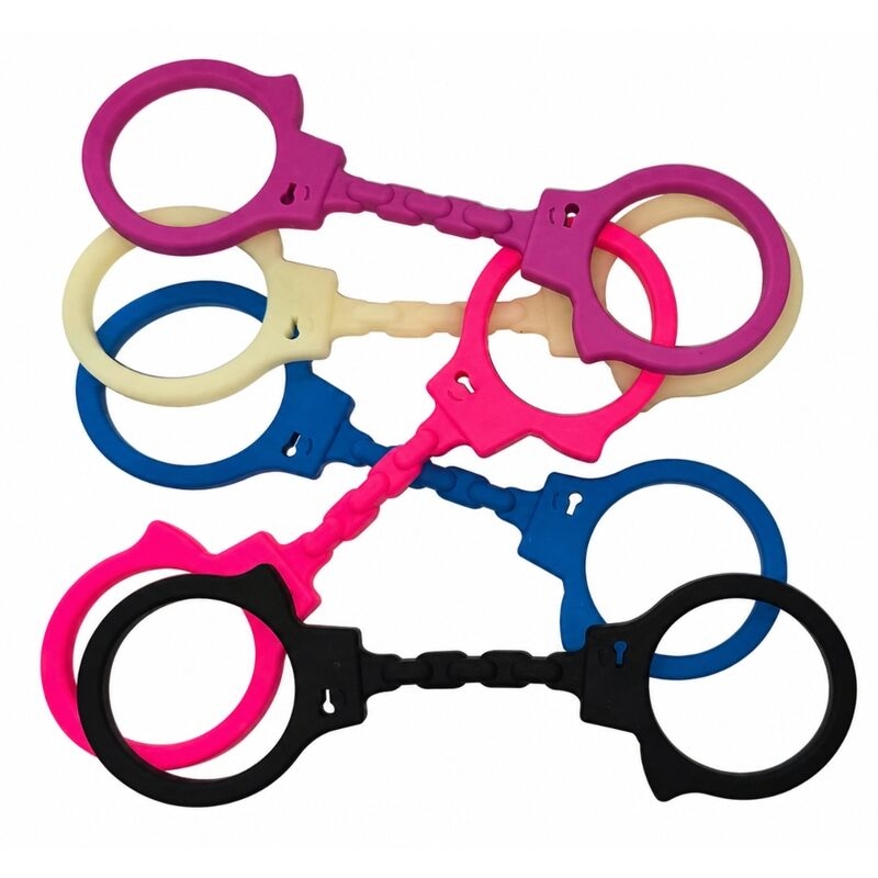 Alternative view of DIABLO PICANTE - SILICONE HANDCUFFS FLUORESCENT