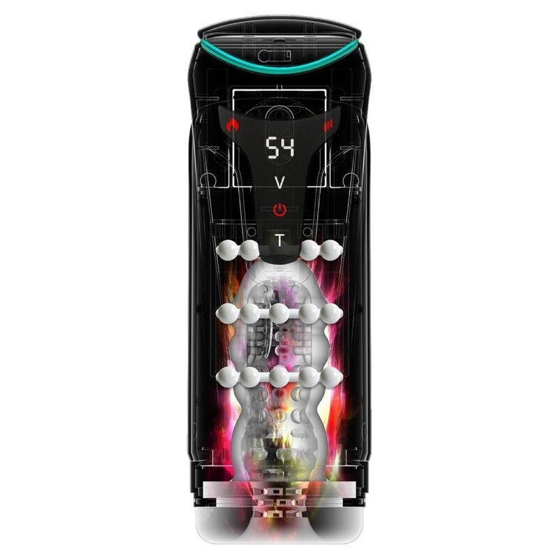 Alternative view of PDX ELITE - MOTO-BATOR PRO THRUSTING STROKER AUTOMATIC VIBRATING AND WARMING MASTURBATOR 26.5 CM
