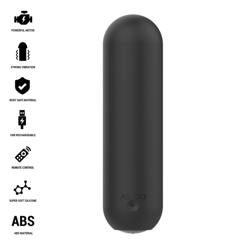 Alternative view of INTENSE - JUDY RECHARGEABLE VIBRATING BULLET WITH REMOTE CONTROL BLACK