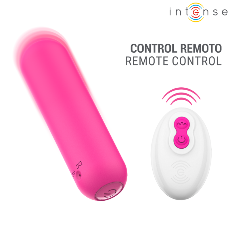 Alternative view of INTENSE - JUDY RECHARGEABLE VIBRATING BULLET WITH REMOTE CONTROL PINK