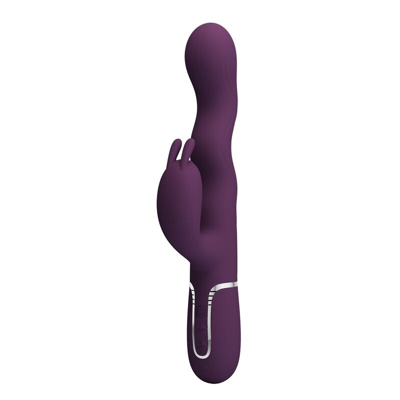 Alternative view of PRETTY LOVE - LOURSEN RABBIT VIBRATOR WITH THRUSTING MOTION AND 7 VIBRATIONS USB RECHARGEABLE PURPLE