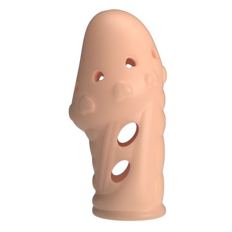 Alternative view of PRETTY LOVE - SOCKER TEXTURED PENIS SLEEVE NATURAL