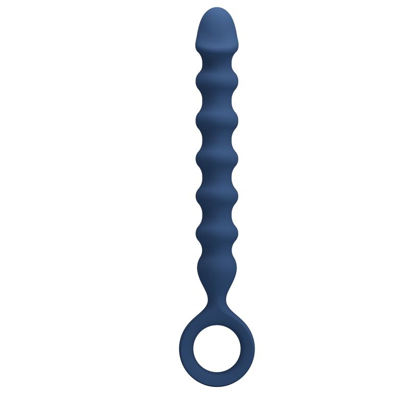 Alternative view of MR PLAY - BLUE SILICONE ANAL BEADS  ANAL PLUG -Ø- 3,4 CM - 28.5 CM