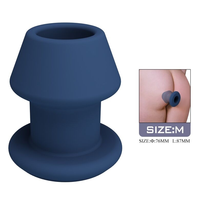 Alternative view of MR PLAY - JACK BLUE SILICONE HOLLOW ANAL PLUG SIZE M