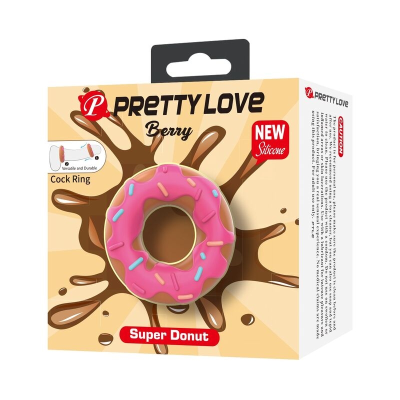 Alternative view of PRETTY LOVE - SUPER DONUT PENIS RING PINK