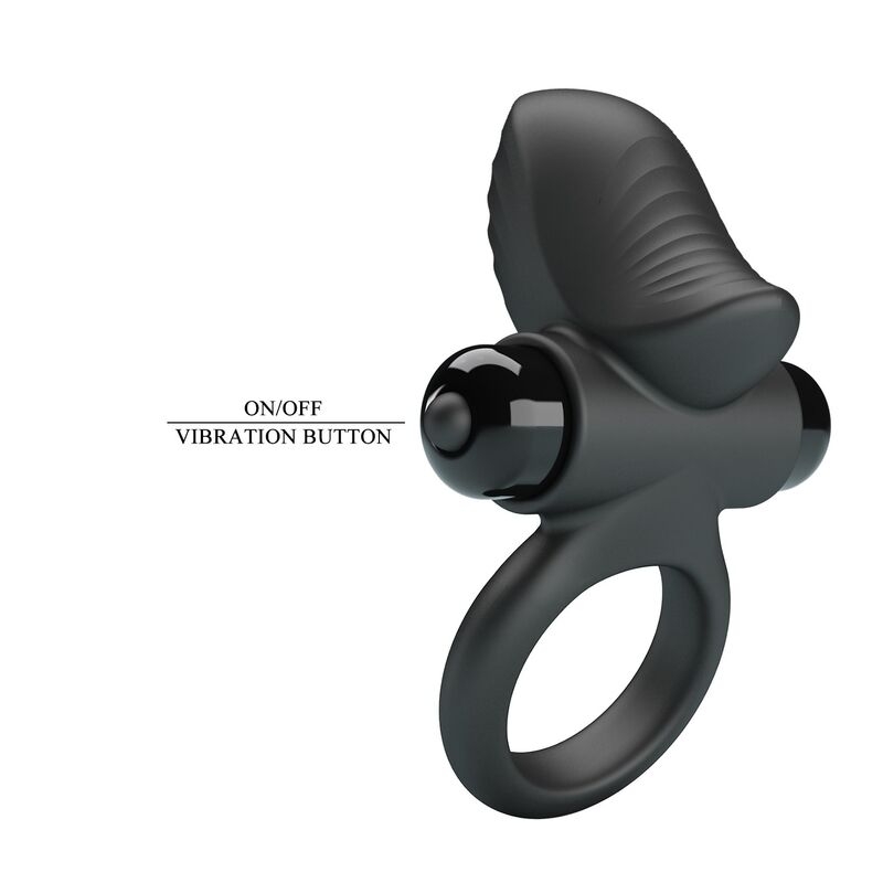 Alternative view of PRETTY LOVE - ADRIEN VIBRATING PENIS RING 10 FUNCTIONS BLACK