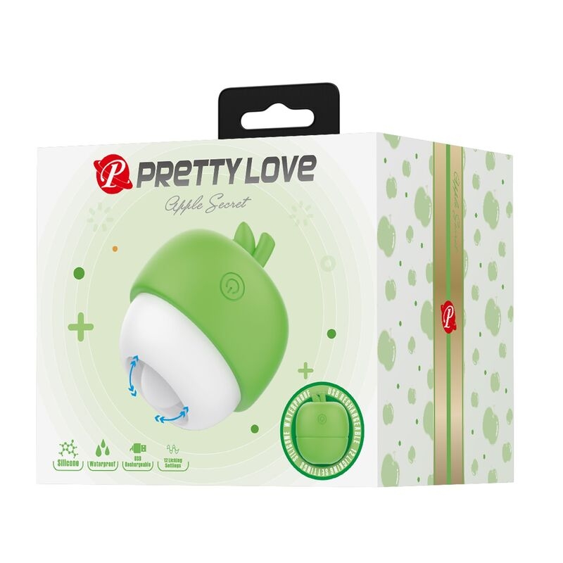 Alternative view of PRETTY LOVE - RECHARGEABLE TONGUE EFFECT CLITORAL STIMULATOR GREEN