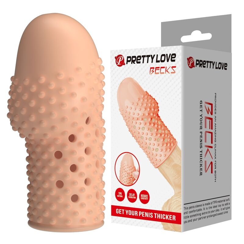 PRETTY LOVE - GEEKS PENIS SLEEVE GET YOUR PENIS THICKER NATURAL COLOR