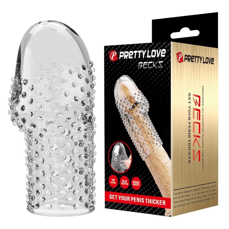 PRETTY LOVE - GEEKS PENIS SLEEVE GET YOUR PENIS THICKER TRANSPARENT