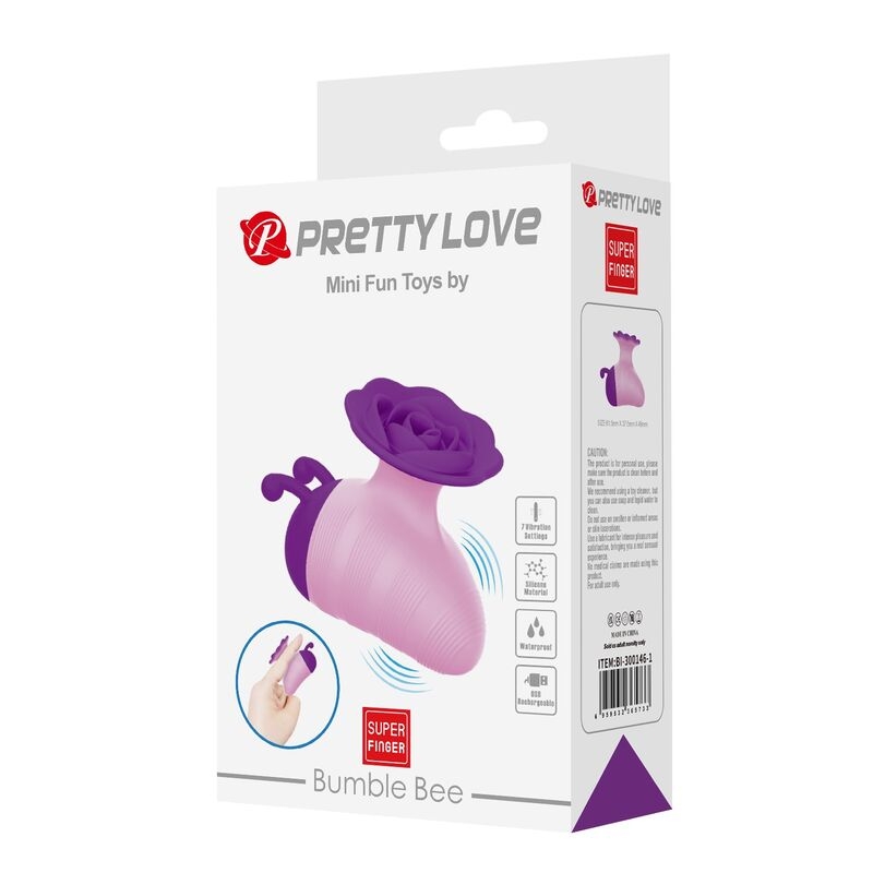 Alternative view of PRETTY LOVE - LITTLE BEE RECHARGEABLE CLITORAL STIMULATOR 7 MODES PURPLE-PINK