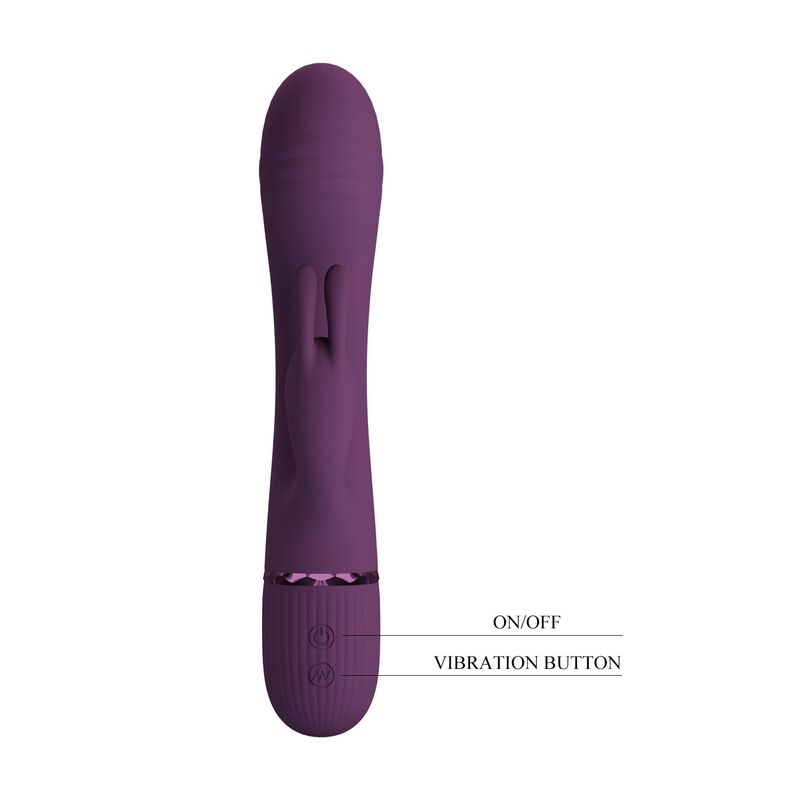 Alternative view of PRETTY LOVE - ROCCO RECHARGEABLE RABBIT VIBRATOR 10 FUNCTIONS PURPLE
