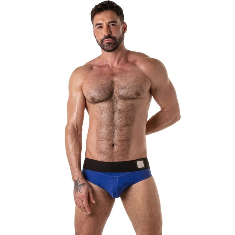 LOCKER GEAR - WIDE WAISTBAND JOCK BRIEF BLUE S