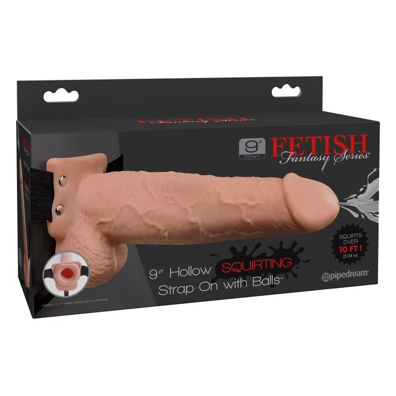FETISH FANTASY SERIES - HARNESS WITH DONG 9 CUM