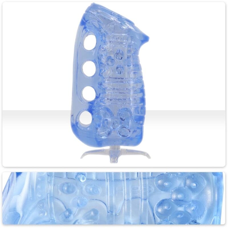 FLESHLIGHT FLESHSKINS GRIP BLUE ICE MANUAL MALE MASTURBATOR BLUE