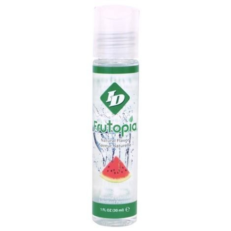 1 oz Futopia natural flavor spray bottle with watermelon illustration on the label and a white cap.