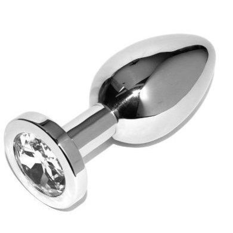 Alternative view of METAL HARD - ANAL PLUG DIAMOND TRANSPARENT SMALL 5.71CM