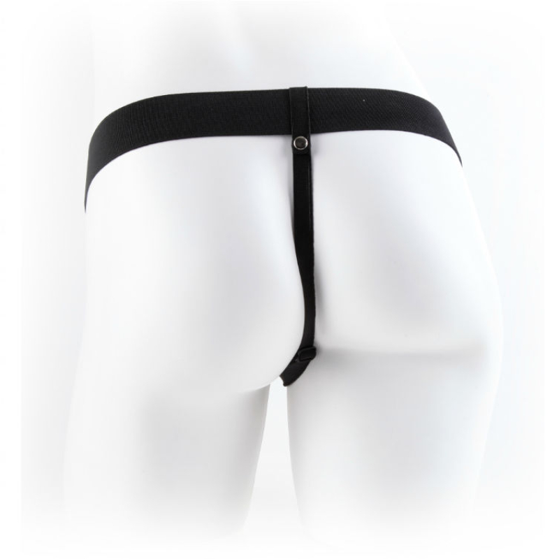 Alternative view of FETISH FANTASY SERIES - SERIES 9 HOLLOW STRAP-ON WITH BALLS 22.9CM BROWN