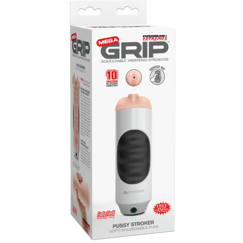 Alternative view of EXTREME TOYZ - PIPEDREAM MEGA GRIP VAGINA MASTURBATOR VIBRATOR