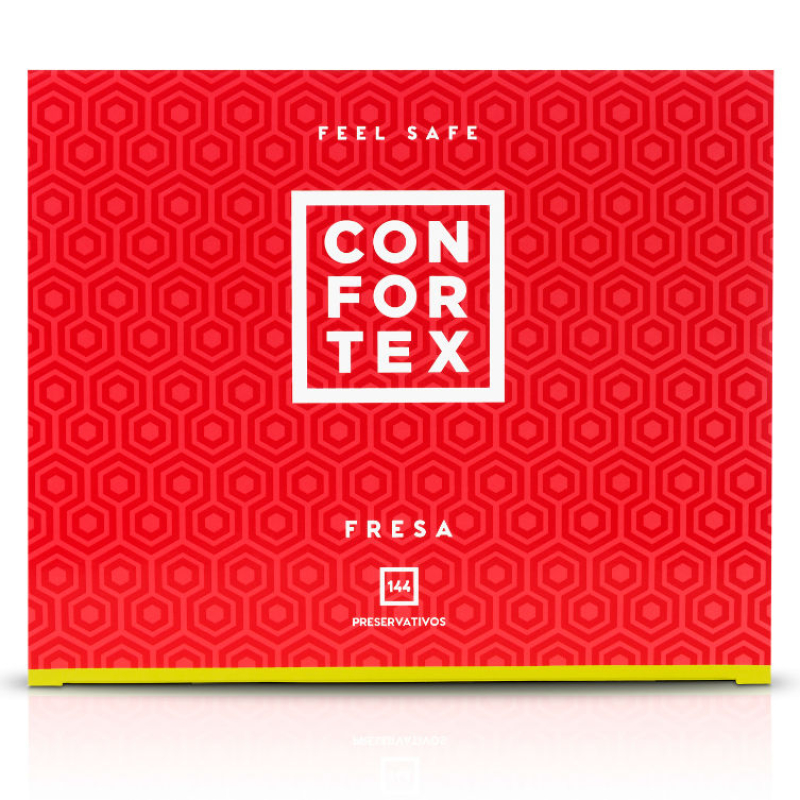Alternative view of CONFORTEX - STRAWBERRY CONDOM 144 UNITS