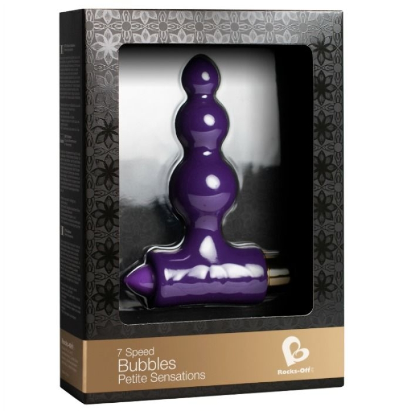 Alternative view of ROCKS-OFF - PETITE BUBBLES ANAL STIMULATOR - LILAC
