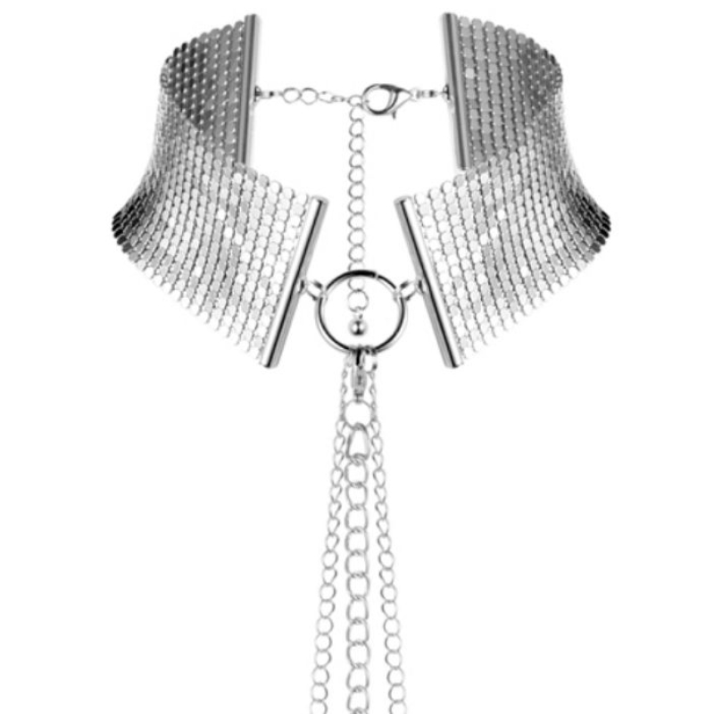 Alternative view of BIJOUX - DÉSIR MÉTALLIQUE SILVER METALLIC NECKLACE