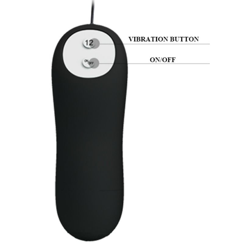 Alternative view of PRETTY LOVE - ANAL PLUG ANCHOR FORM SILICONE 12 VIBRATION MODES BLACK