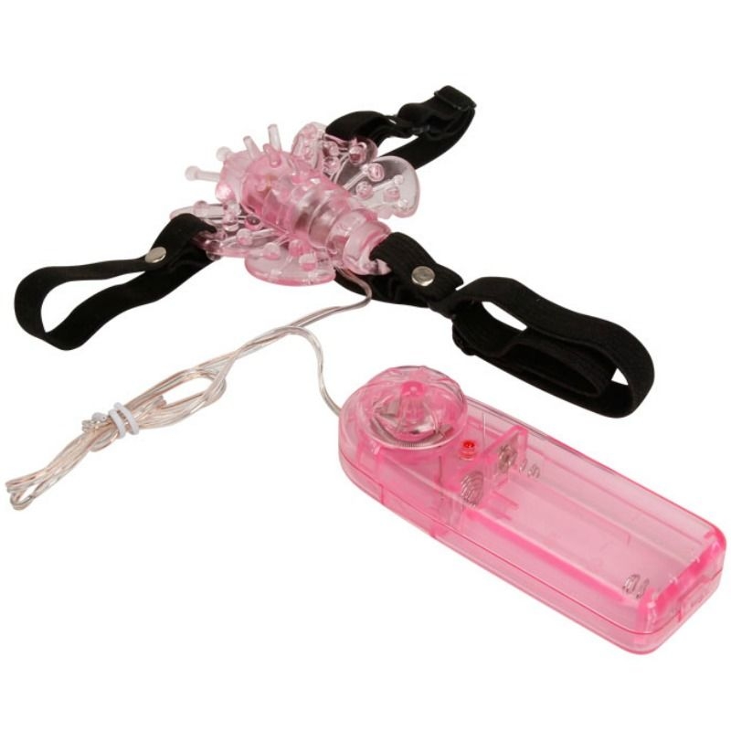 Alternative view of BAILE - HARNESS WITH MULTIVESPEED VIBRATING BUTTERFLY