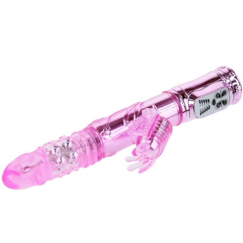 Alternative view of BAILE - RECHARGEABLE VIBRATOR WITH ROTATION AND THROBBING BUTTERF STIMULATOR