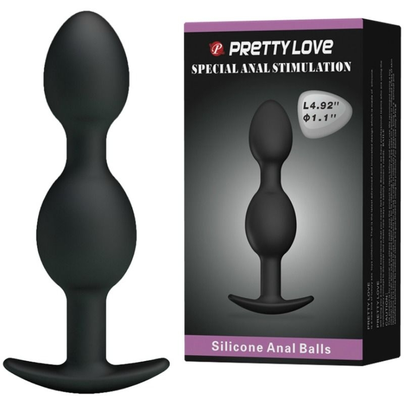 Alternative view of PRETTY LOVE - SILICONE ANAL BALLS 12.5 CM BLACK