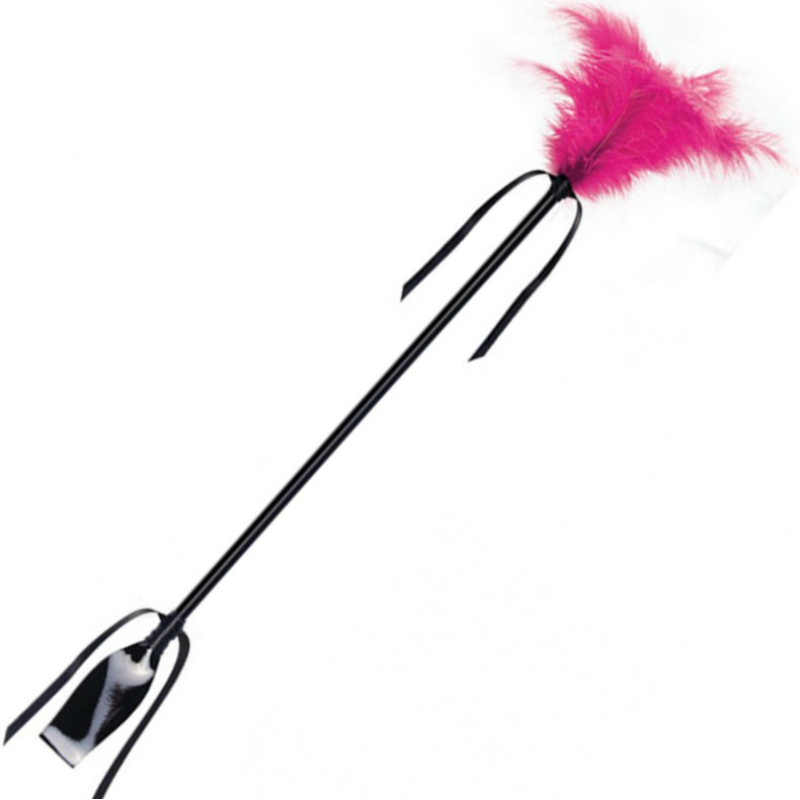 Alternative view of SECRETPLAY - BLACK AND FUCHSIA WHIP  FEATHER