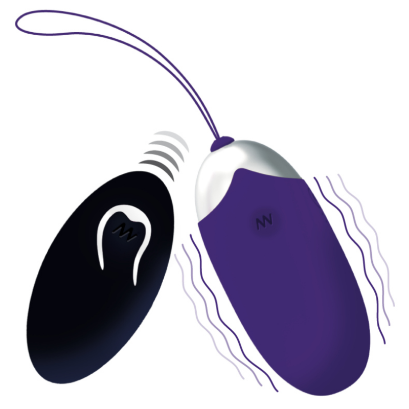 Alternative view of INTENSE - FLIPPY II VIBRATING EGG WITH REMOTE CONTROL PURPLE