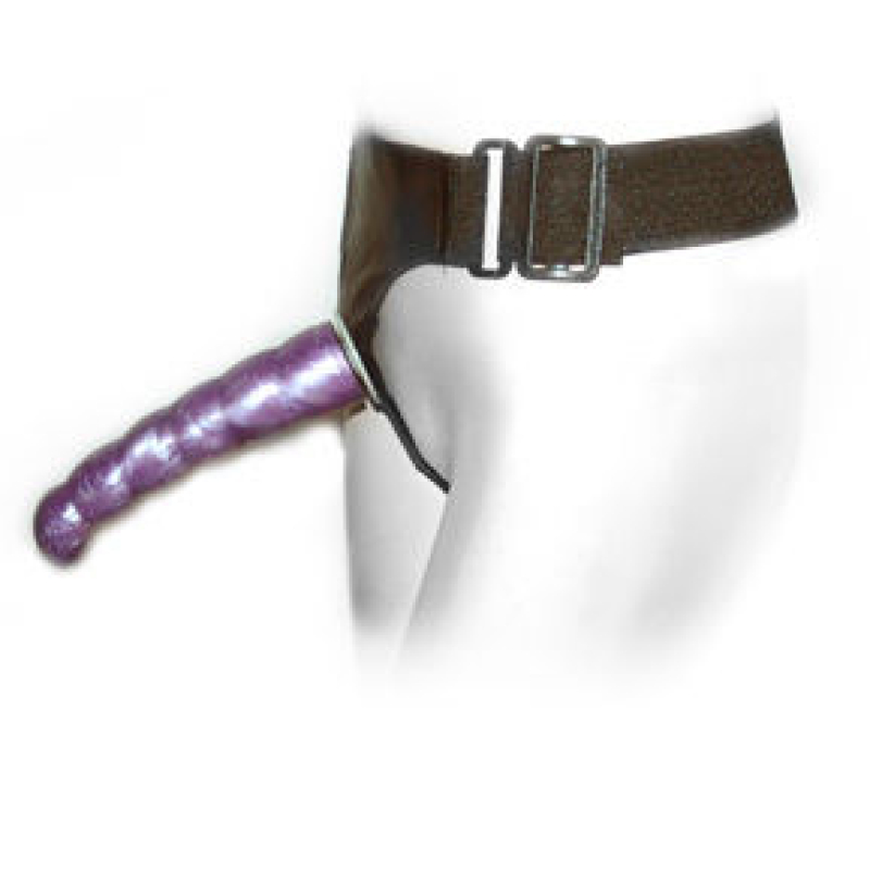 Alternative view of BAILE - LILAC FEMALE ANAL AND VAGINAL HARNESS GPOINT 17 CM